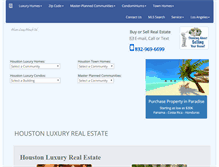 Tablet Screenshot of houston-luxury-homes.com